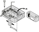 V97 Serrure électriques avec bouton Droite et Gauche